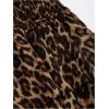 image:imageGORGLITTER Womens Leopard Print Mini Dress Cheetah Y2k Backless Deep V Neck Ruffle Halter Dresses Going Out OutfitsBrown1