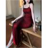 image:imageGORGLITTER Womens Mesh Bodycon Maxi Prom Dress Sleeveless Backless Evening Date Night Party Cocktail Long DressRed