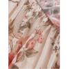 image:imageGORGLITTER Womens Mesh Floral Print Ruffle Dress Slit Thigh Ruched Spaghetti Strap Cami Dresses 2025 VacationBeige Multicolor