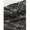 image:imageGORGLITTER Womens Plaid Gingham Mini Dress Y2k Strapless Layered Checkered Bubble Ruffle Short Tube DressesBrown