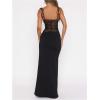 image:imageGORGLITTER Womens Sexy Lace Bodycon Maxi Dresses Sexy Prom Formal Mesh Cut Out Long Cocktail Brunch Dinner Long DressesBlack