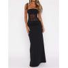 image:imageGORGLITTER Womens Sexy Lace Bodycon Maxi Dresses Sexy Prom Formal Mesh Cut Out Long Cocktail Brunch Dinner Long DressesBlack