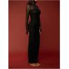 image:imageGORGLITTER Womens Sheer Mesh Maxi Dress Elegant Long Sleeve Ruched Cocktail Party Prom Slimming Holiday Long DressesBlack