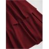 image:imageGORGLITTER Womens Short Flowy Mini Dress Off The Shoulder Ruffle Wedding Guest Cocktail Date Birthday Going Out DressesBurgundy
