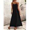 image:imageGORGLITTER Womens Sleeveless V Neck Oversized Maxi Long Dress Boho Bump Friendly Graphic Casual Beach Flowy Sun DressBlack Graphic