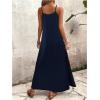 image:imageGORGLITTER Womens Sleeveless V Neck Oversized Maxi Long Dress Boho Bump Friendly Graphic Casual Beach Flowy Sun DressBlue