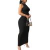 image:imageGORGLITTER Womens Low Back Backless Maxi Dress Open Back Summer Casual Cocktail Going Out Party Prom Long SundressesBlack