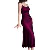 image:imageGORGLITTER Womens Mesh Bodycon Maxi Prom Dress Sleeveless Backless Evening Date Night Party Cocktail Long DressHot Pink