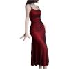 image:imageGORGLITTER Womens Mesh Bodycon Maxi Prom Dress Sleeveless Backless Evening Date Night Party Cocktail Long DressRed