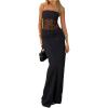image:imageGORGLITTER Womens Sexy Lace Bodycon Maxi Dresses Sexy Prom Formal Mesh Cut Out Long Cocktail Brunch Dinner Long DressesBlack