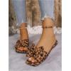 image:imageGORGLITTER Womens Bow Cute Sandals Trendy 2026 Graphic Print Dressy Open Square Toe Summer Slide Flat SandalsBrown Bow