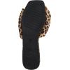 image:imageGORGLITTER Womens Bow Flat Sandals Dressy Square Open Toe Wedding Dress Summer 2026 Comfortable Slip On Slide SandalsBrown Leopard
