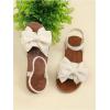 image:imageGORGLITTER Womens Bow Summer Dress Sandals 2026 Slingback Flats Dressy Vacation Slip On Slides ShoesBeige