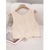 image:imageGORGLITTER Womens Cute Tank Tops Trendy Spring Summer Vacation Going Out Outfits Bow Backless Sleeveless Knit Vest TopsApricot