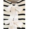 image:imageGORGLITTER Womens Cute Tank Tops Trendy Spring Summer Vacation Going Out Outfits Bow Backless Sleeveless Knit Vest TopsBlack and White
