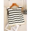 image:imageGORGLITTER Womens Cute Tank Tops Trendy Spring Summer Vacation Going Out Outfits Bow Backless Sleeveless Knit Vest TopsBlack and White