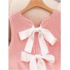 image:imageGORGLITTER Womens Cute Tank Tops Trendy Spring Summer Vacation Going Out Outfits Bow Backless Sleeveless Knit Vest TopsPink