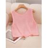 image:imageGORGLITTER Womens Cute Tank Tops Trendy Spring Summer Vacation Going Out Outfits Bow Backless Sleeveless Knit Vest TopsPink