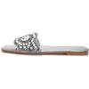 image:imageGORGLITTER Womens Gold Sparkly Flat Sandals Dressy Summer Rhinestone Boho Cute Wedding Square Open Toe Slides Shoes 2026Silver