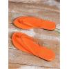 image:imageGORGLITTER Womens Leather Flip Flops Braided Summer Sandals Open Toe Thong Comfortable Slides Beach Vacation ShoesOrange