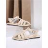 image:imageGORGLITTER Womens Mexicanos Huaraches Sandals Closed Toe Slingback Ankle Strap Flats Sandals Vacation Walking ShoesBeige