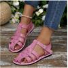 image:imageGORGLITTER Womens Mexicanos Huaraches Sandals Closed Toe Slingback Ankle Strap Flats Sandals Vacation Walking ShoesWatermelon Pink
