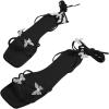 image:imageGORGLITTER Womens Sparkly Butterfly Lace Up Flat Sandals Criss Cross Strappy Tie Up Slide Sandals White 8Black