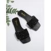image:imageGORGLITTER Womens Sparkly Sequin Sandals Flat Slides Dressy Sparkle Glitter Rhinestone Open Toe Slip On Slippers ShoesBlack Rhinestone
