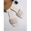 image:imageGORGLITTER Womens Sparkly Sequin Sandals Flat Slides Dressy Sparkle Glitter Rhinestone Open Toe Slip On Slippers ShoesWhite Glitter