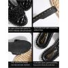 image:imageGORGLITTER Womens Summer Beach Vacation Slides Sandals Dressy Cute Summer Boho Pearls Square Toe Slip On Flats SlipperBlack and Gold