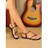 image:imageGORGLITTER Womens Summer Sandals 2026 Strappy Slingback Flats Dressy Cute Beach Vacation SlidesBlack
