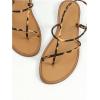 image:imageGORGLITTER Womens Summer Sandals 2026 Strappy Slingback Flats Dressy Cute Beach Vacation SlidesBrown