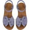 image:imageGORGLITTER Womens Bow Summer Dress Sandals 2026 Slingback Flats Dressy Vacation Slip On Slides ShoesGrey Bow