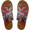 image:imageGORGLITTER Womens Rainbow Dressy Flat Sandals Trendy 2026 Vacation Beach Open Toe Thong Sandals Summer SlidesHot Pink
