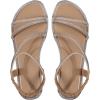 image:imageGORGLITTER Womens Rhinestone Flat Sandals Dressy Glitter Open Toe Sparkly Dress Summer Beach 2026 Slides ShosesBeige