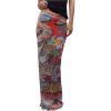 image:imageGORGLITTER Womens Y2k Tropical Mesh Maxi Skirt Leopard Cheetah Print Bodycon Long Cover Up Skirts Beach Vacation OutfitsMulticolor