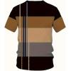 image:imageGORGLITTER Mens 2 Piece Outfits Summer Vacation Beach Color Block Short Sleeve T Shirt and Short Sets TracksuitBrown F