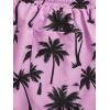 image:imageGORGLITTER Mens 2 Piece Short Sleeve Graphic Tee Hawaiian Printed Drawstring Shorts SetPink and Black