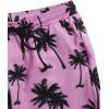 image:imageGORGLITTER Mens 2 Piece Short Sleeve Graphic Tee Hawaiian Printed Drawstring Shorts SetPink and Black