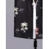 image:imageGORGLITTER Mens 2 Piece Vacation Beach Outfits Floral Button Down Shirt and Shorts Cruise Attire SetsBlack