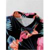 image:imageGORGLITTER Mens 2 Piece Vacation Beach Outfits Floral Button Down Shirt and Shorts Cruise Attire SetsBlack Vacation