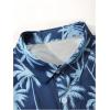 image:imageGORGLITTER Mens 2 Piece Vacation Beach Outfits Floral Button Down Shirt and Shorts Cruise Attire SetsBlue