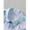 image:imageGORGLITTER Mens 2 Piece Vacation Beach Outfits Floral Button Down Shirt and Shorts Cruise Attire SetsDusty Blue