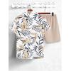 image:imageGORGLITTER Mens 2 Piece Vacation Beach Outfits Floral Button Down Shirt and Shorts Cruise Attire SetsKhaki and White