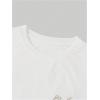 image:imageGORGLITTER Mens Casual Short Sets 2 Piece Outfits Embroidered Graphic TShirt amp Drawstring Waist Shorts SetWhite and Khaki