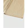 image:imageGORGLITTER Mens Casual Short Sets 2 Piece Outfits Embroidered Graphic TShirt amp Drawstring Waist Shorts SetWhite and Khaki