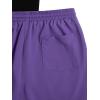 image:imageGORGLITTER Mens Summer Beach Outfits Graphic Tee and Drawstring Waist Cool Shorts Sets Drippy ClothesPurple