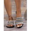 image:imageGORGLITTER Womens Boho Beach Sandals Dressy Summer Cute Going Out Vacation Open Toe Flip Flops Slides Shoes 2026Black