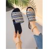 image:imageGORGLITTER Womens Boho Beach Sandals Dressy Summer Cute Going Out Vacation Open Toe Flip Flops Slides Shoes 2026Blue