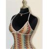 image:imageGORGLITTER Womens Boho Halter Bodycon Mini Dress Sleeveless Tie Backless Vacation Beach Short Dresses 2026Multicolor